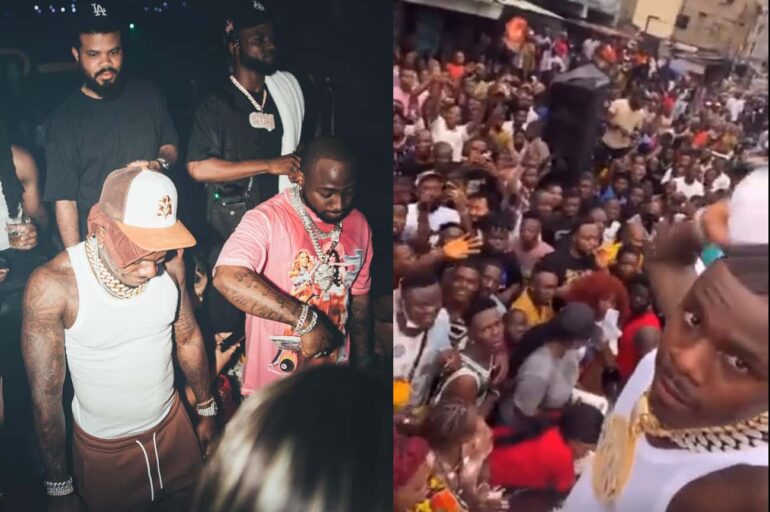 DaBaby Visits Lagos To Shoot Music Video With Davido