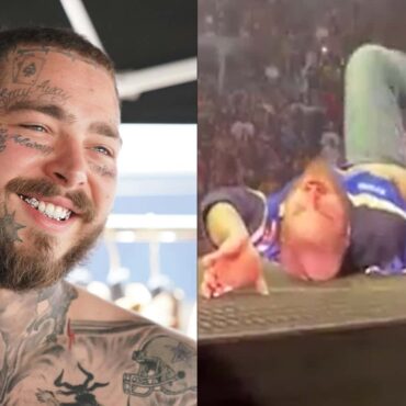 Post Malone Fell Off Stage & Cracked Up Three Ribs Right In Front Of The Crowd