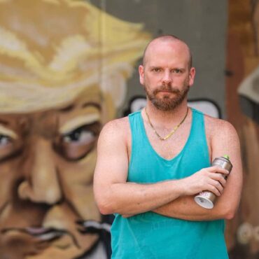 Chris Veal's Atlanta Mural of Trump's Mugshot is Going Viral